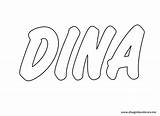 Dina Disegni Colorare sketch template