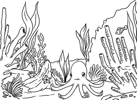 underwater scene drawing  getdrawings
