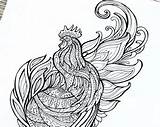Beasts Fantastic Coloring Thunderbird Frank Adult Doodle Colouring Zen Printable Original sketch template