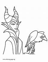 Coloring Disney Maleficent Pages Villains Evil Pet His Queen Coloriage Color Sleeping Beauty Diablo Raven Maléfique Kids Colouring Print Witch sketch template