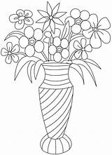 Flowers Pages Printable Bouquet Coloring Flower Vase Colouring Adults Kids Adult Roses Drawing Vases Drawings Detailed Sheets Arrangement Garland Color sketch template