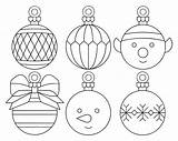 Christmas Printable Ornament Templates Template Shapes Cut Stencil Craft Printablee sketch template