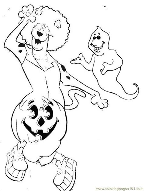 scooby doo halloween coloring pages coloring home