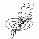 Coloring Pages Hut Getcolorings Pizza sketch template