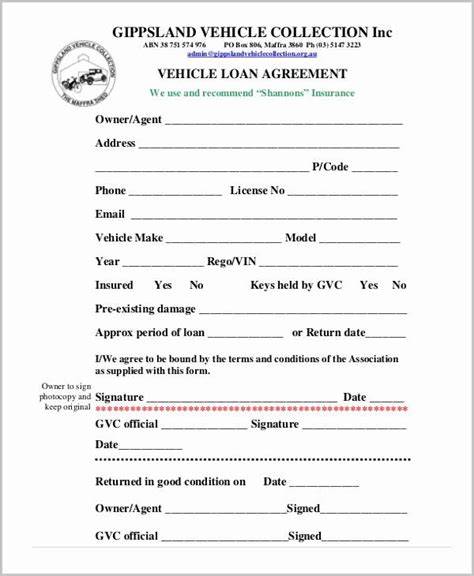 loan form template unique  loan agreement form payoff letter