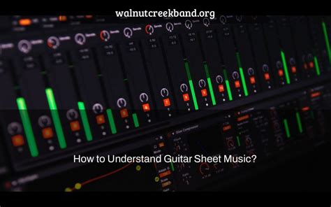 understand guitar sheet