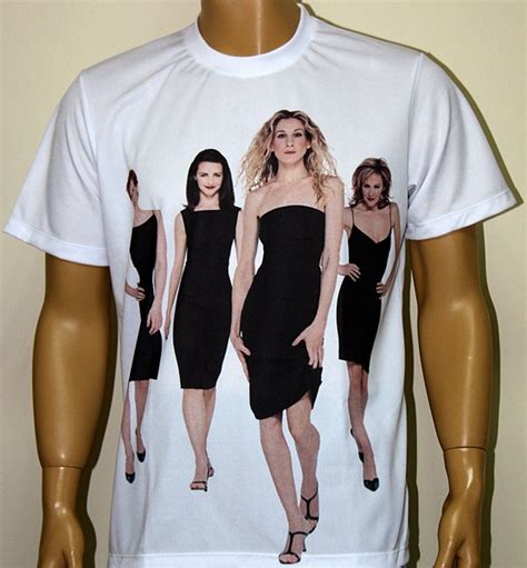 sex and the city t shirt with logo and all over printed picture t