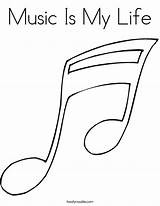 Music Coloring Pages Life Printable Library Clipart Cool Note Popular Built California Usa Coloringhome Books sketch template