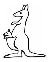 Kangaroo Canguru Coloring4free Boyama Wallaroo Kanguru Sayfalari Kangoroo Ilosofia Hayvan Sayfasi sketch template