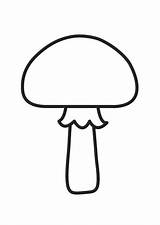 Coloring Mushroom Printables sketch template