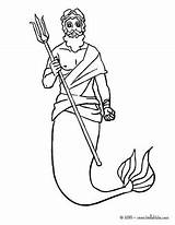 Triton Coloring Pages King Getcolorings Trident Printable sketch template
