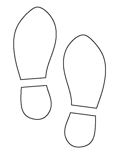 printable shoe print template