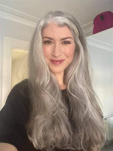 pin  mom   gray hair beautiful gray hair long hair styles hair styles