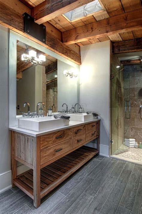 luxury canadian home reveals splendid rustic modern aesthetic rustic master bathroom rustic
