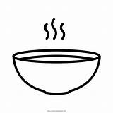Caliente Cuenco Bowl Sopa Soup Soupe Porridge Piring Mangkuk Bubur Sarapan Menggambar Sup Mewarnai Buku Bouillie sketch template