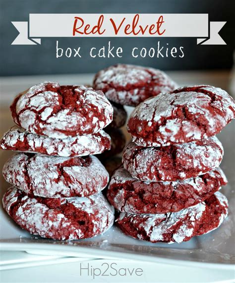 red velvet box cake cookies recipe
