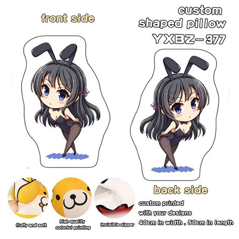 Seishun Buta Yarou Wa Bunny Anime Custom Shaped Pillow Other Cartoon