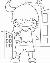 Ice Cream Coloring Pages Kids Printable sketch template