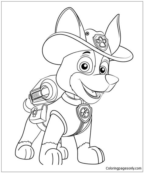 chase  paw patrol coloring page  coloring pages