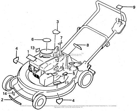 honda lawn mower engine diagram
