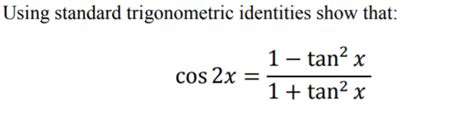 [10000ダウンロード済み√] Trig Identities Tan 2x 235424 Trig Identities Tan 2x