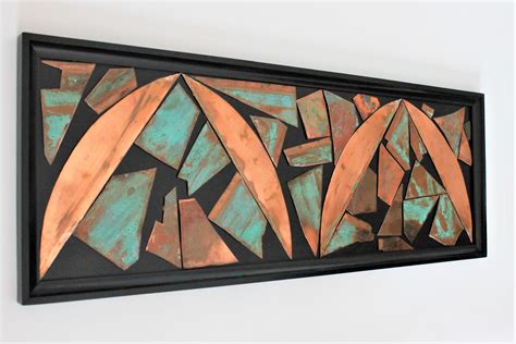 abstract copper picture home  copper art