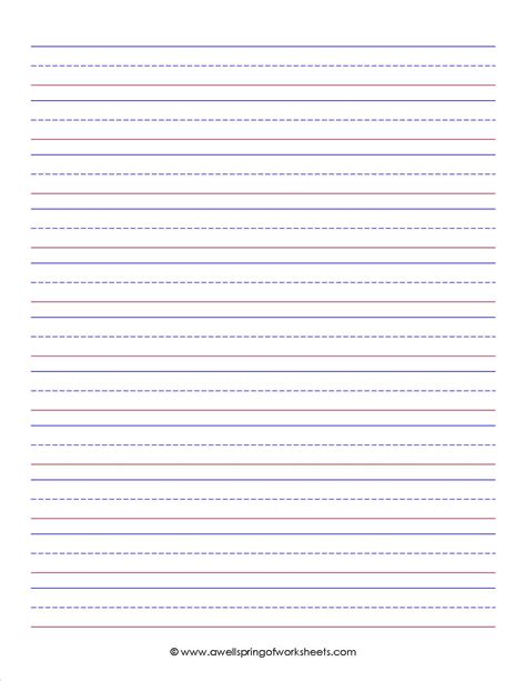 images  printable primary writing paper  lines