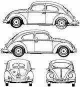 Beetle Volkswagen Designing Coccinelle sketch template