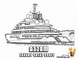 Yacht Coloring Pages Boats Ships Super Ship Print Yescoloring Yachts Luxury sketch template