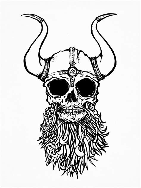 pin  george hall  tattoo   viking skull art skull art