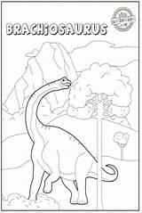 Coloring Brachiosaurus Pages Dinosaur Color Grab Crayons Print Just sketch template