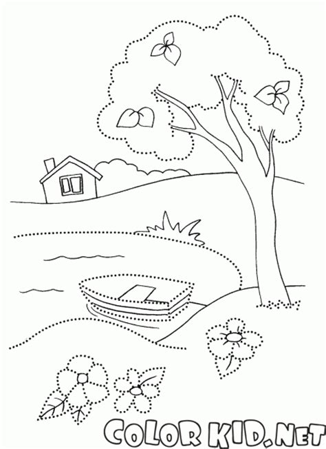 coloring page summer activities