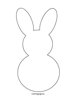 bunny clipart template picture  bunny clipart template
