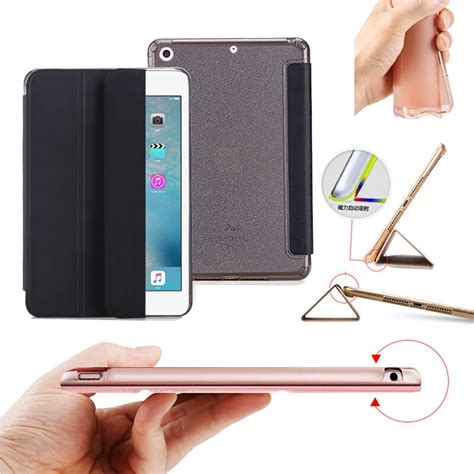 nice cover  apple ipad mini    case slim thin soft tpu silicone  protective pu leather