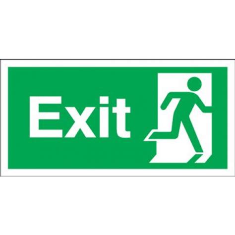 exit symbol   safety sign blitz media