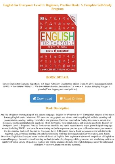 english   level  beginner practice book