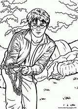 Coloring Potter Harry Pages Draco Malfoy Popular sketch template