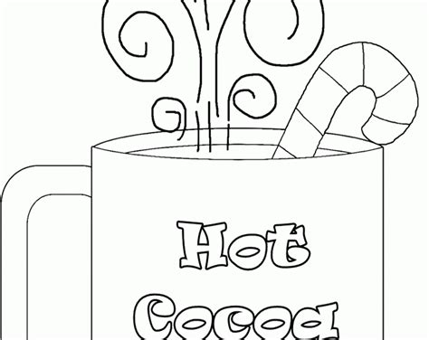 hot cocoa coloring pages  printable coloring pages