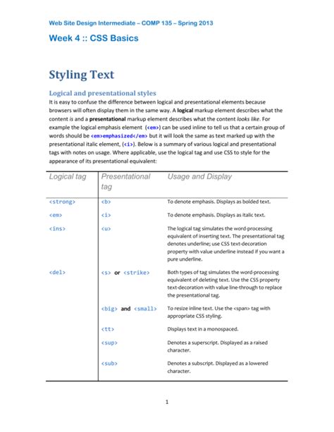 css basics