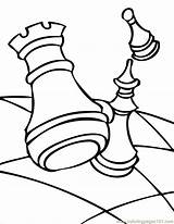 Chess Coloring Pages Pieces Getcolorings Ink Color sketch template