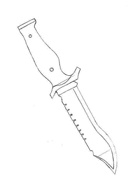 bowie knife cutsheet  dcgamingsmc  deviantart