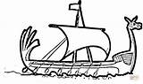 Viking Ship Coloring Vikings Clipart Cartoon Clip Longship Drakkar Drawing Pages Ships Boat Longboat Printable Minnesota Drawings Cliparts Clipartbest Line sketch template