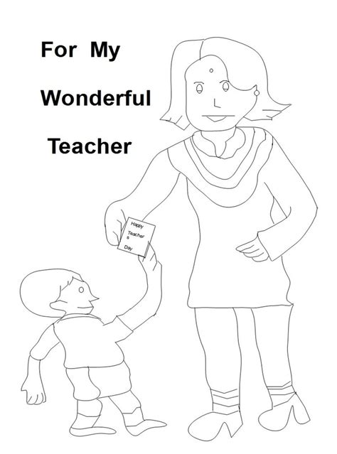 teachers day coloring pages coloring kids