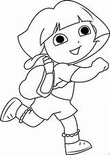 Dora Coloring School Going Pages Explorer Back Cartoon Printable Game Color Print Categories Online Coloringpages101 sketch template