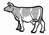 Mucca Colorare Kuh Malvorlage Vaca Koe Kleurplaat Immagine Ausdrucken sketch template