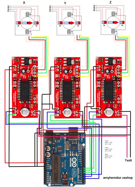 cnc instructable wiring schematic  ecnc