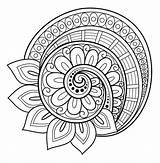 Mandala Doodle sketch template