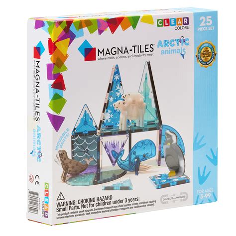 magna tiles arctic animals  piece set moose toys