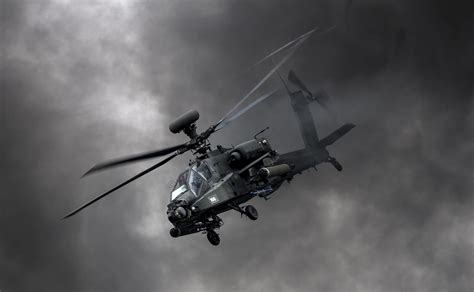 black helicopter boeing apache ah  military war aircraft hd wallpaper wallpaper flare