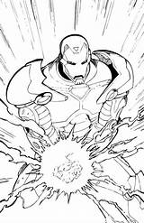 Ironman Iron sketch template